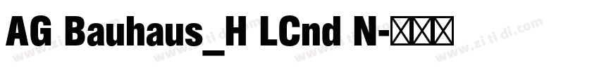 AG Bauhaus_H LCnd N字体转换
